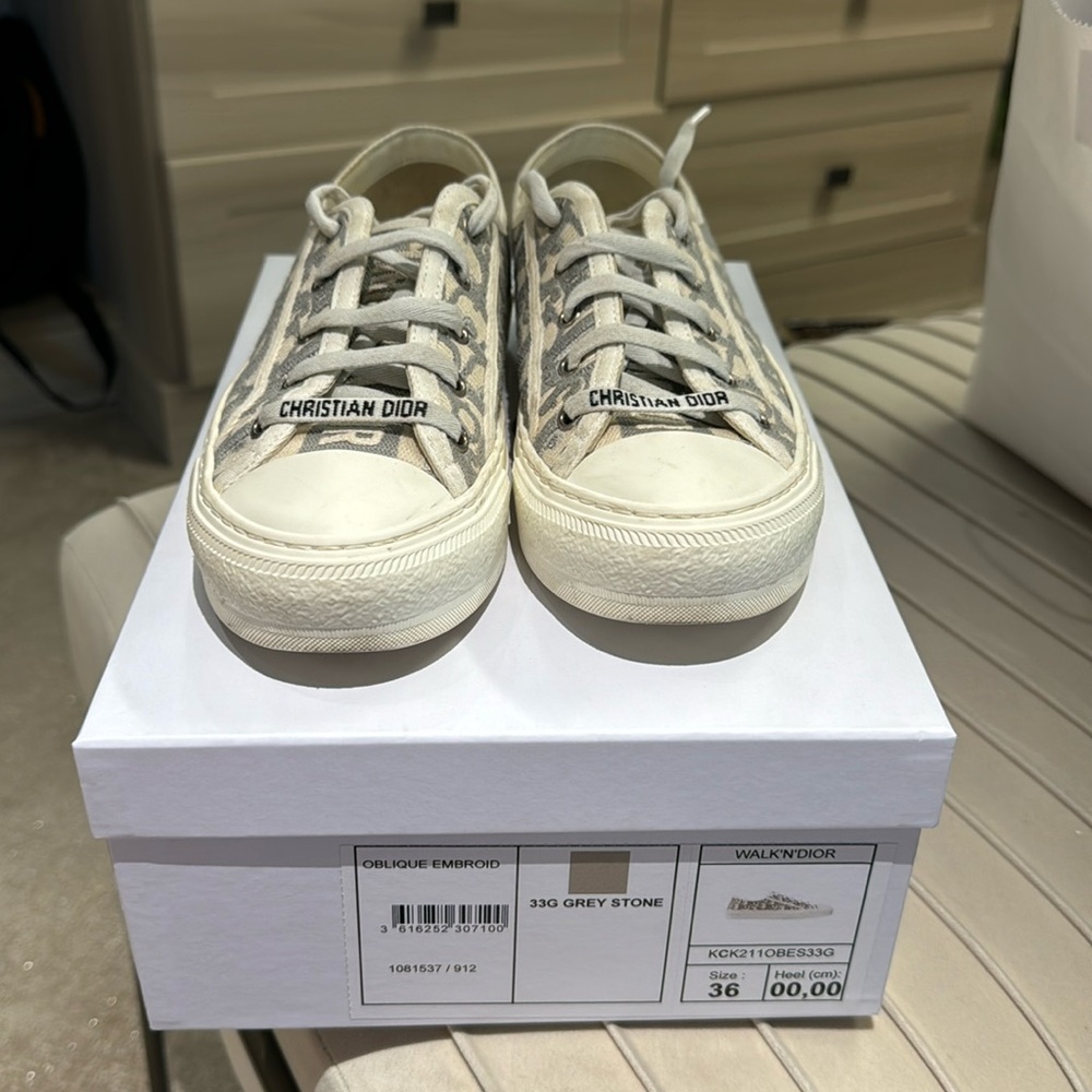 Pair of Christian Dior Oblique Embroid